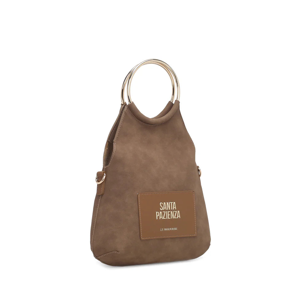 BORSA A MANO PICCOLA RACHEL COLORE LEGNO LE PANDORINE