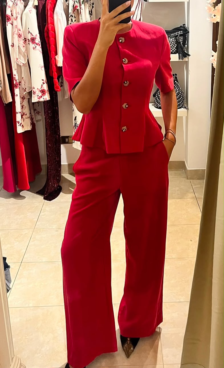 COMPLETO ROSSO MANICA CORTA MOTEL