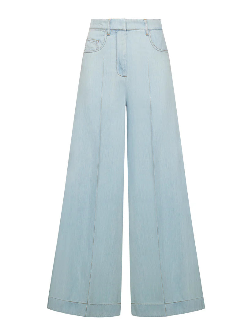 DENIM PALAZZO ULTRA AMPIO IN TENCEL CORSELLINI