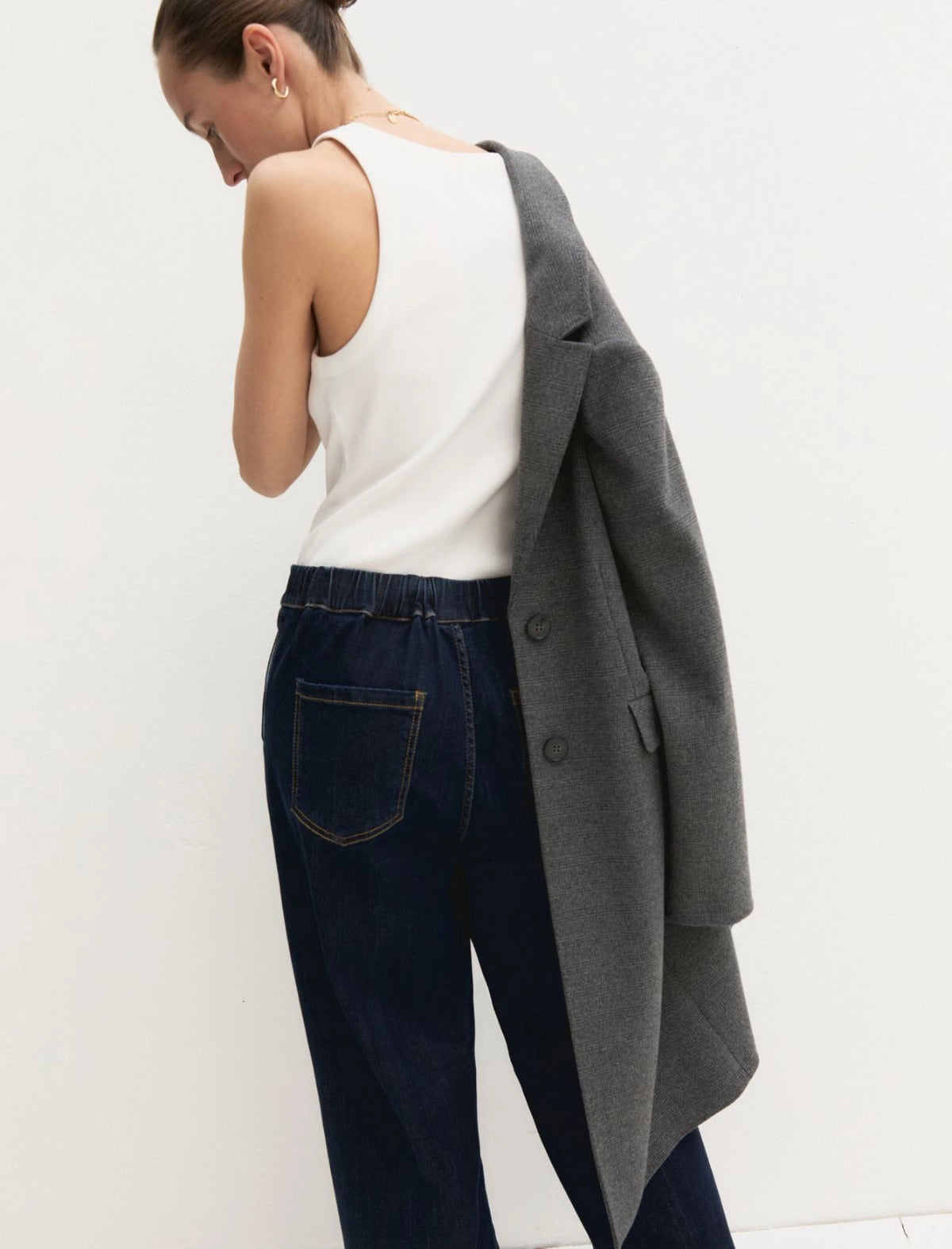 DENIM SUPER STRETCH BLUE JEANS EMME