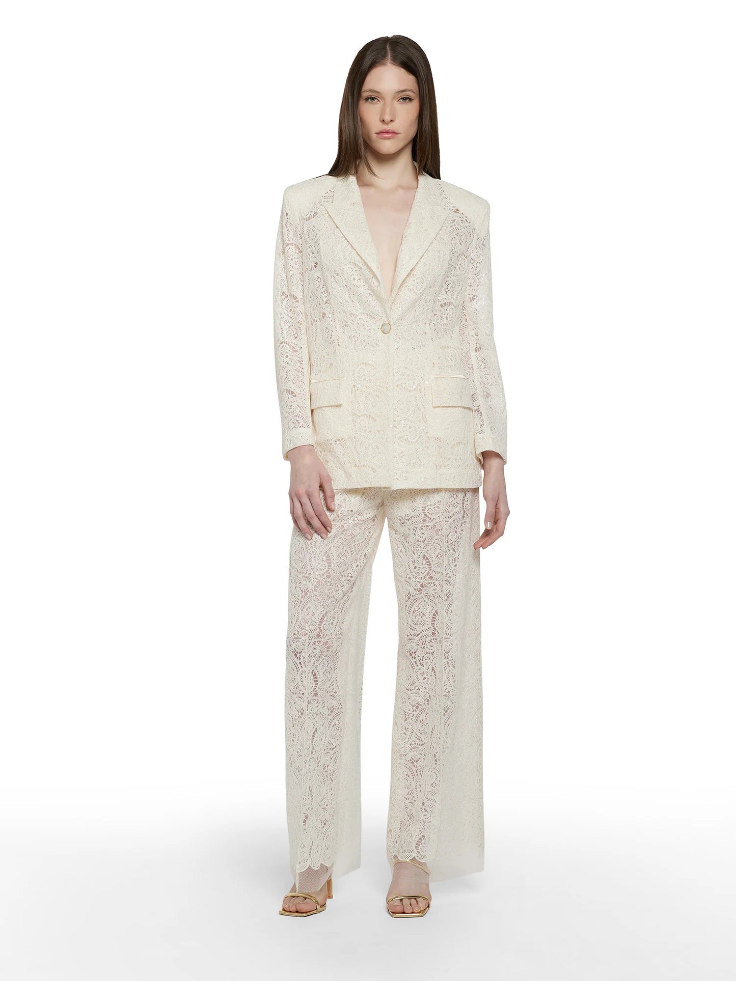 GIACCA OVERSIZE IN PIZZO RICAMATO SIMONA CORSELLINI