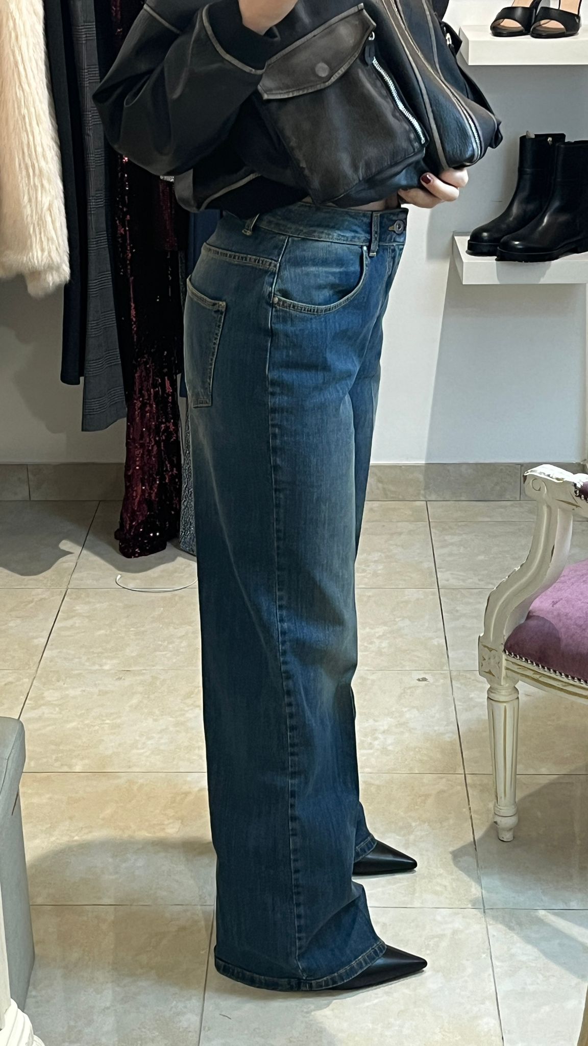 JEANS GAMBA DRITTA MOTEL