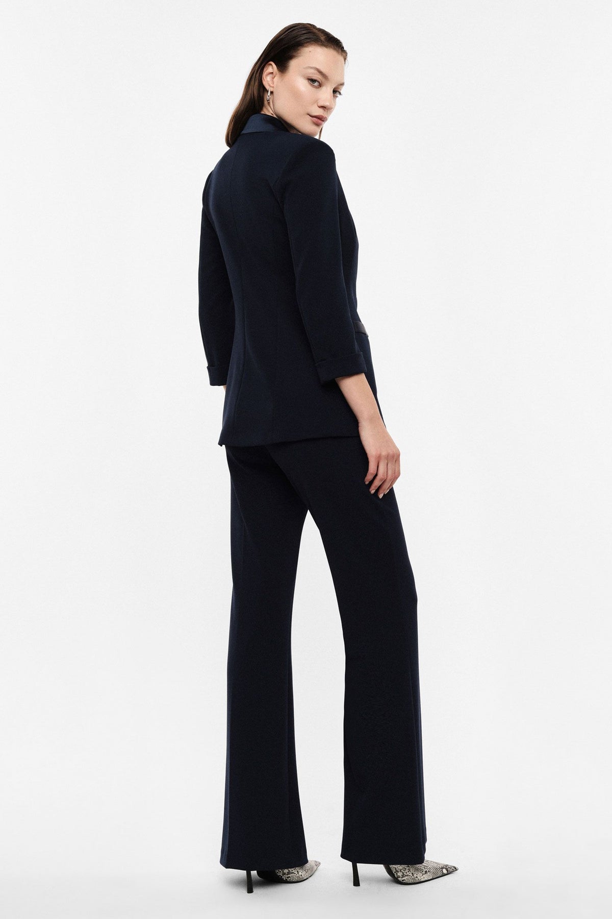 PANTALONE BLU FLARE IMPERIAL