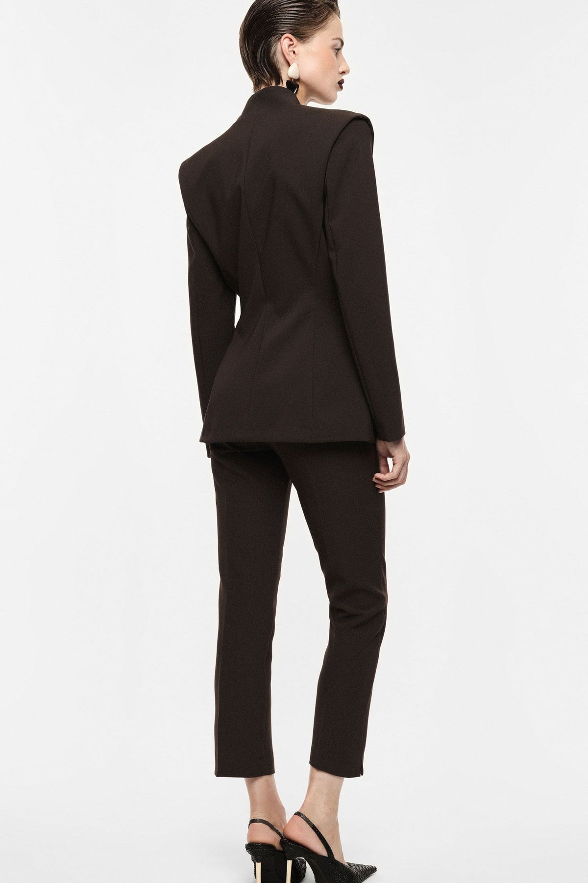 PANTALONI CROPPED MORO CON PIEGA FRONTALE SARTORIALE IMPERIAL