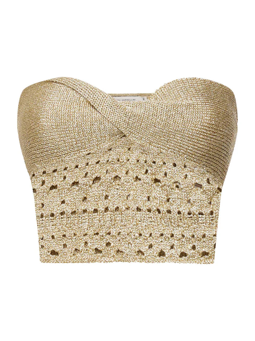 TOP BUSTIER IN LUREX SIMONA CORSELLINI