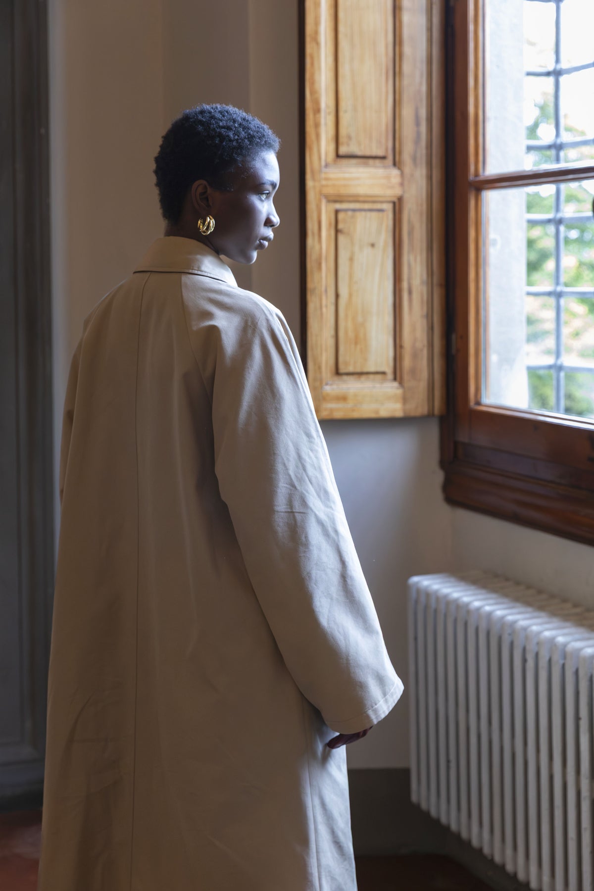 TRENCH LUNGO BEIGE ELEH