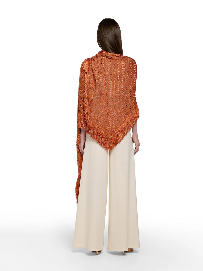 STOLA ARANCIONE LUREX SIMONA CORSELLINI
