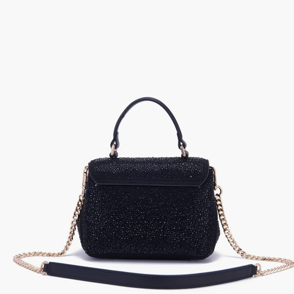 strass logo grace hand bag leather