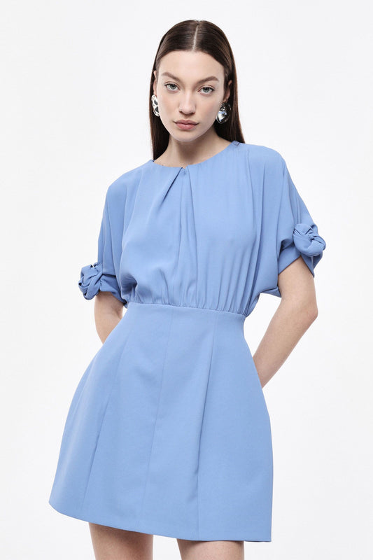 ABITO CORTO CON MANICHE ANNODATE E ZIP IMPERIAL