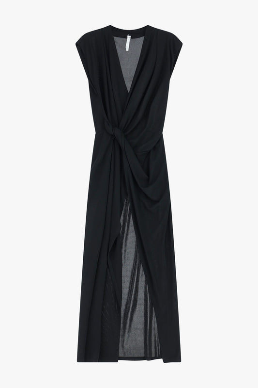 ABITO LUNGO DRAPPEGGIATO SCOLLO A V SENZA MANICHE IMPERIAL