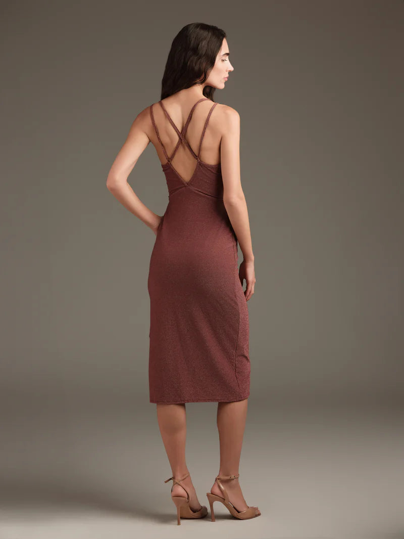 ABITO MIDI IN LUREX COTAZUR