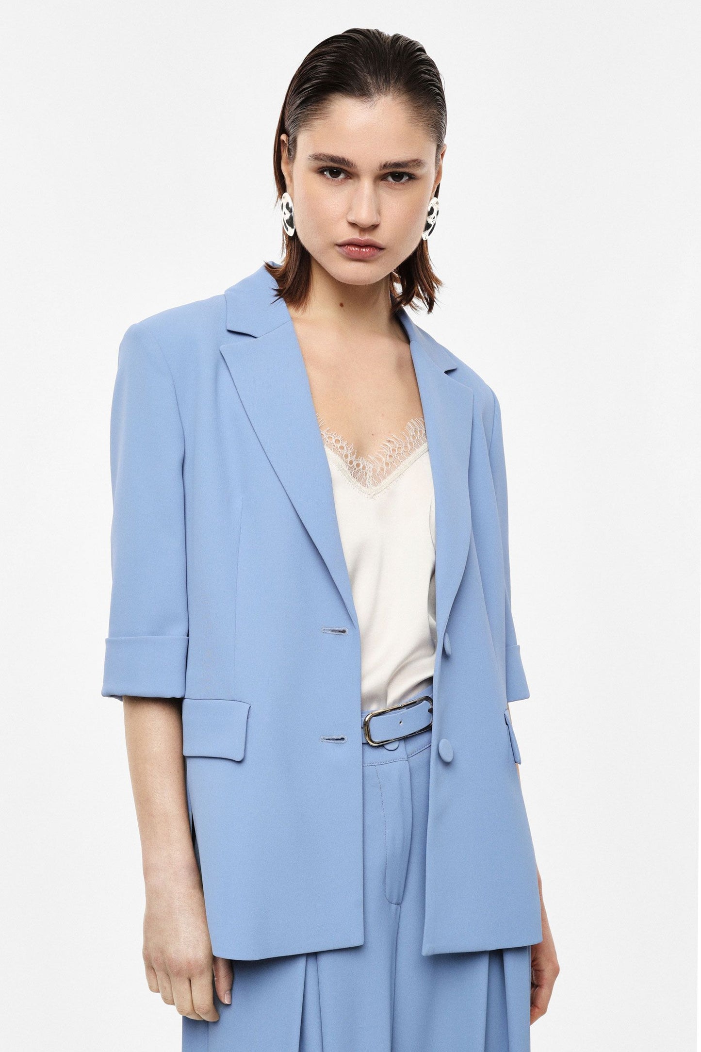 BLAZER MONOPETTO A MANICHE CORTE IMPERIAL