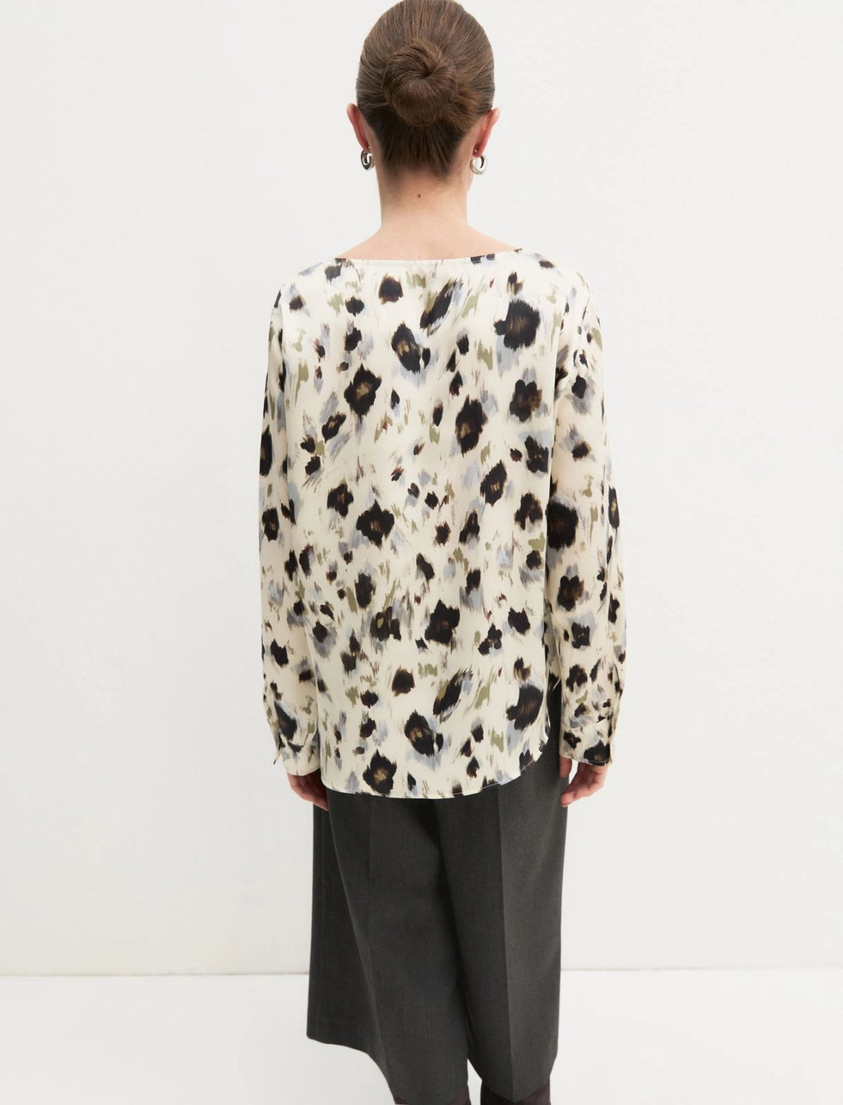BLUSA IN TWILL STAMPATO EMME