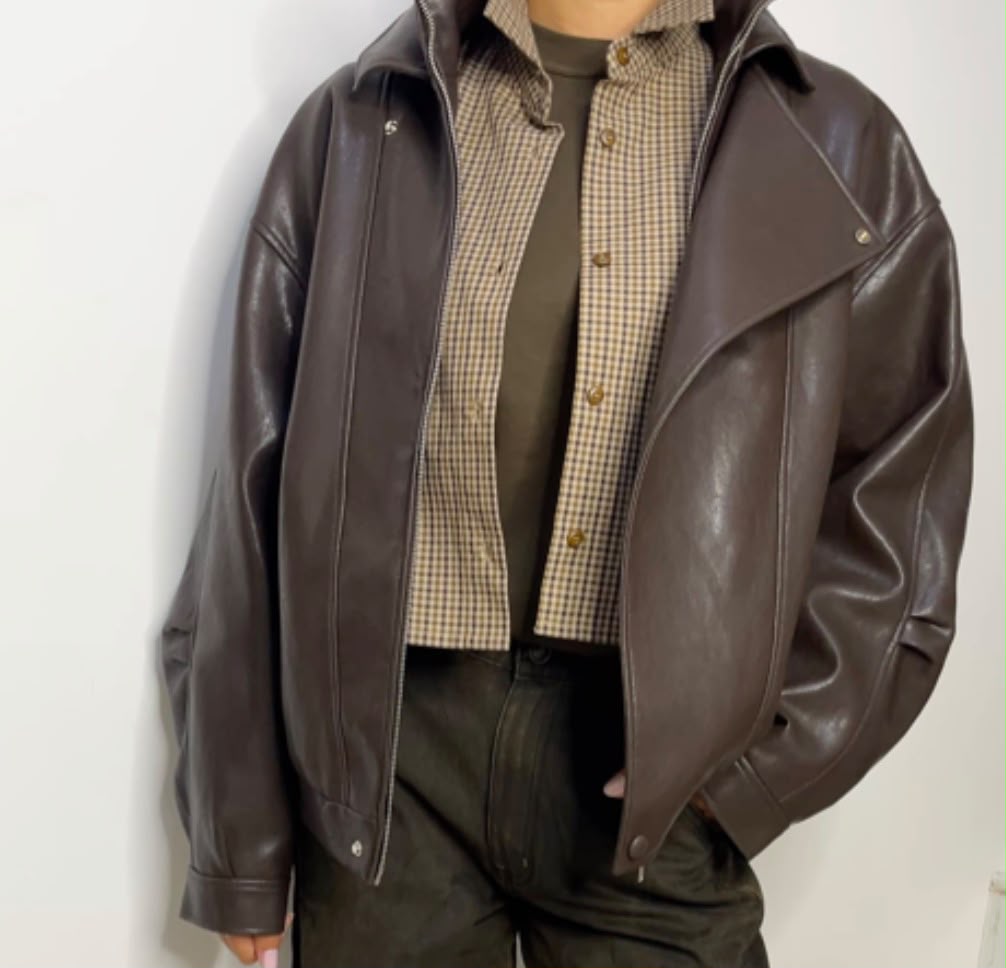 BOMBER ECOPELLE MARRONE ELEH
