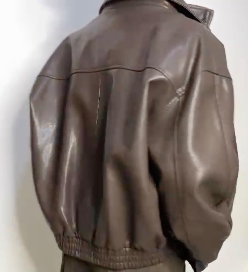 BOMBER ECOPELLE MARRONE ELEH