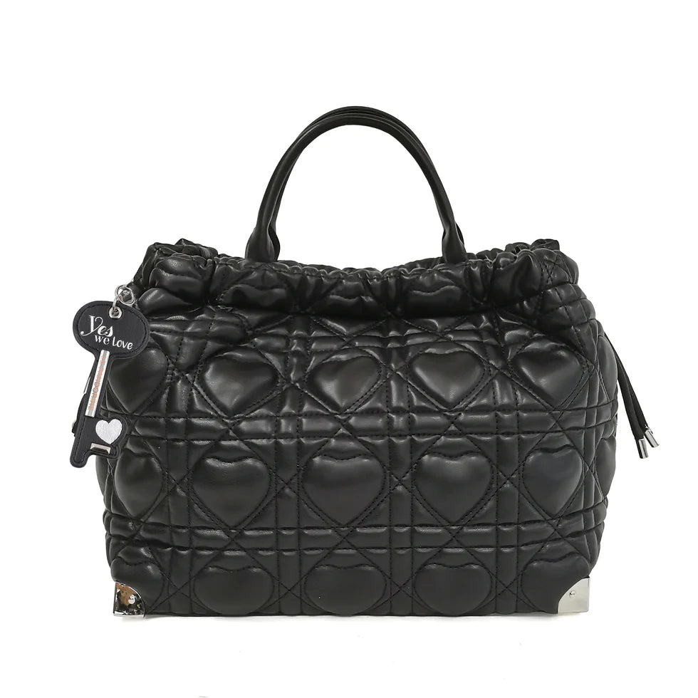 BORSA A MANO LOVE BUCKET COLORE NERO LE PANDORINE