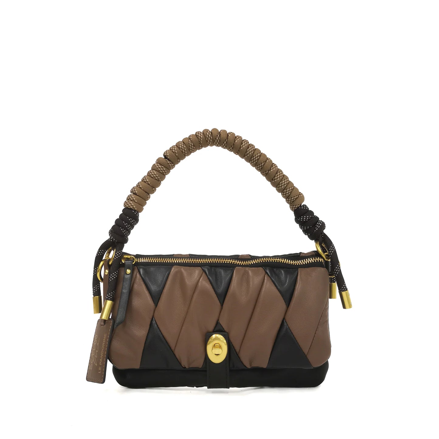 POCHETTE DOPPIA ARLECCHINO COLORE NERO LE PANDORINE