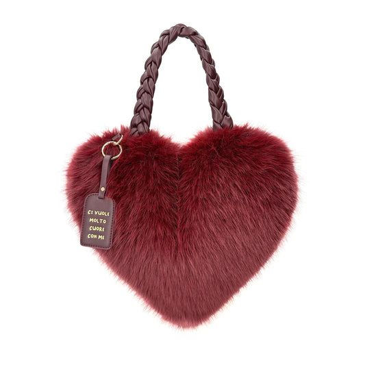 BORSA CUORE HEART COLORE BORDEAUX LE PANDORINE