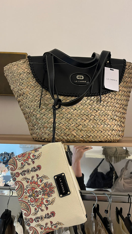 BORSA SHOPPING SEA SALT NERA LE CARRIE