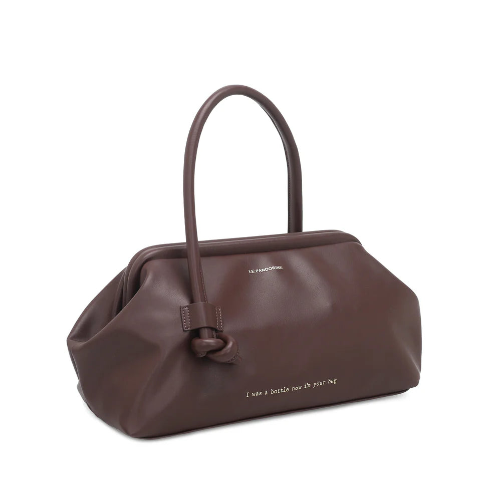 BORSA A MANO GRANDE BOTTLE MAXI COLORE TESTA DI MORO LE PANDORINE