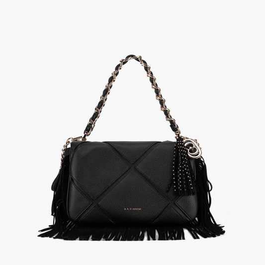 BORSA A SPALLA ISABEL BLACK LE CARRIE