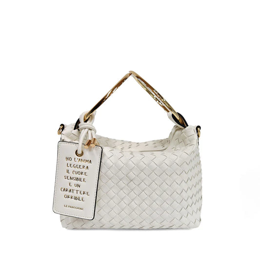 BORSA PICCOLA A MANO AURORA COLORE PANNA LE PANDORINE