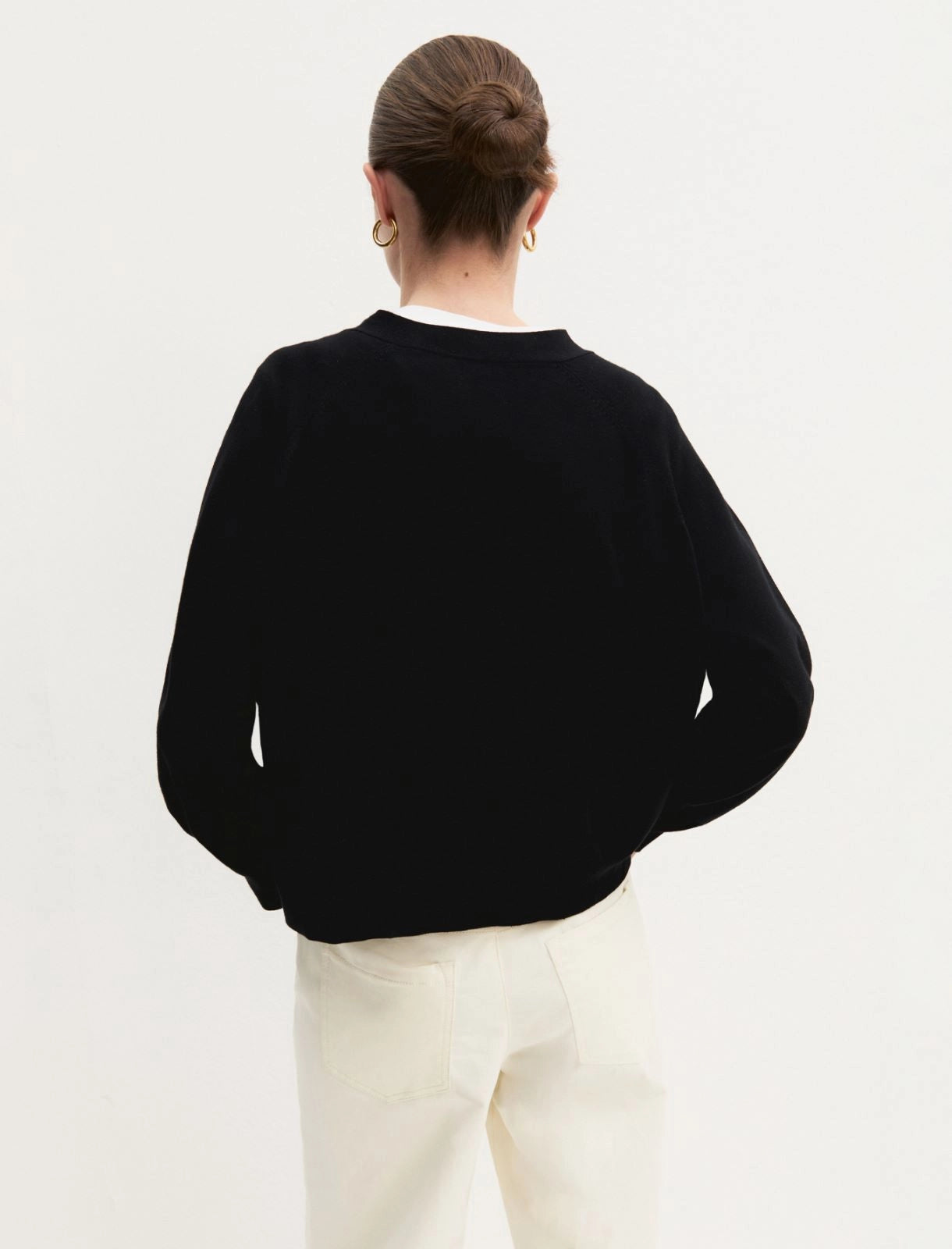 CARDIGAN DRITTO IN VISCOSA STRETCH EMME