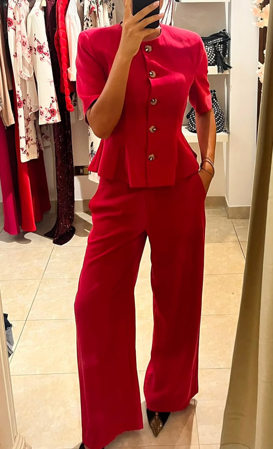 COMPLETO ROSSO MANICA CORTA MOTEL