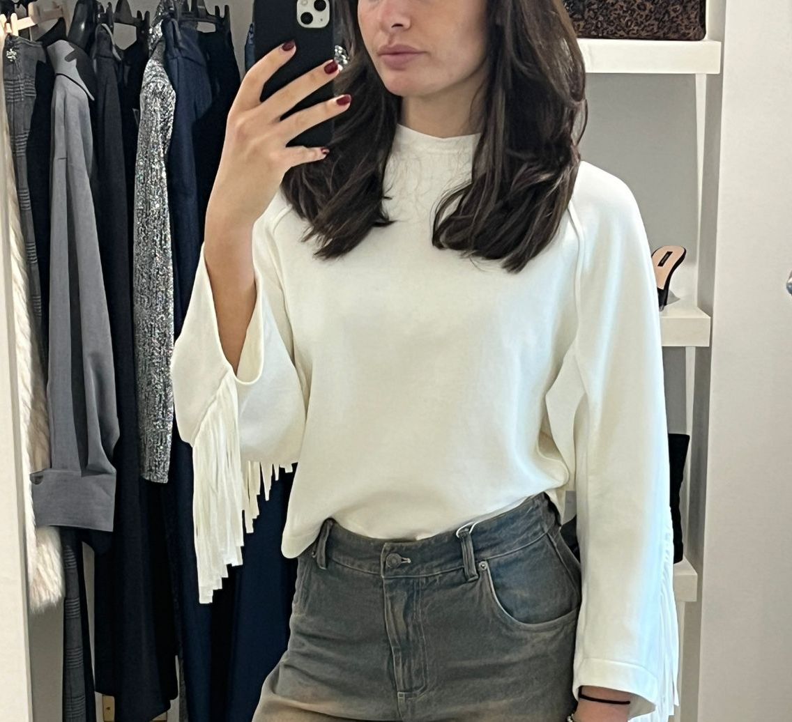 FELPA CON FRANGE MOTEL