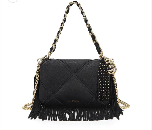 BORSA A SPALLA ISABEL BLACK LE CARRIE