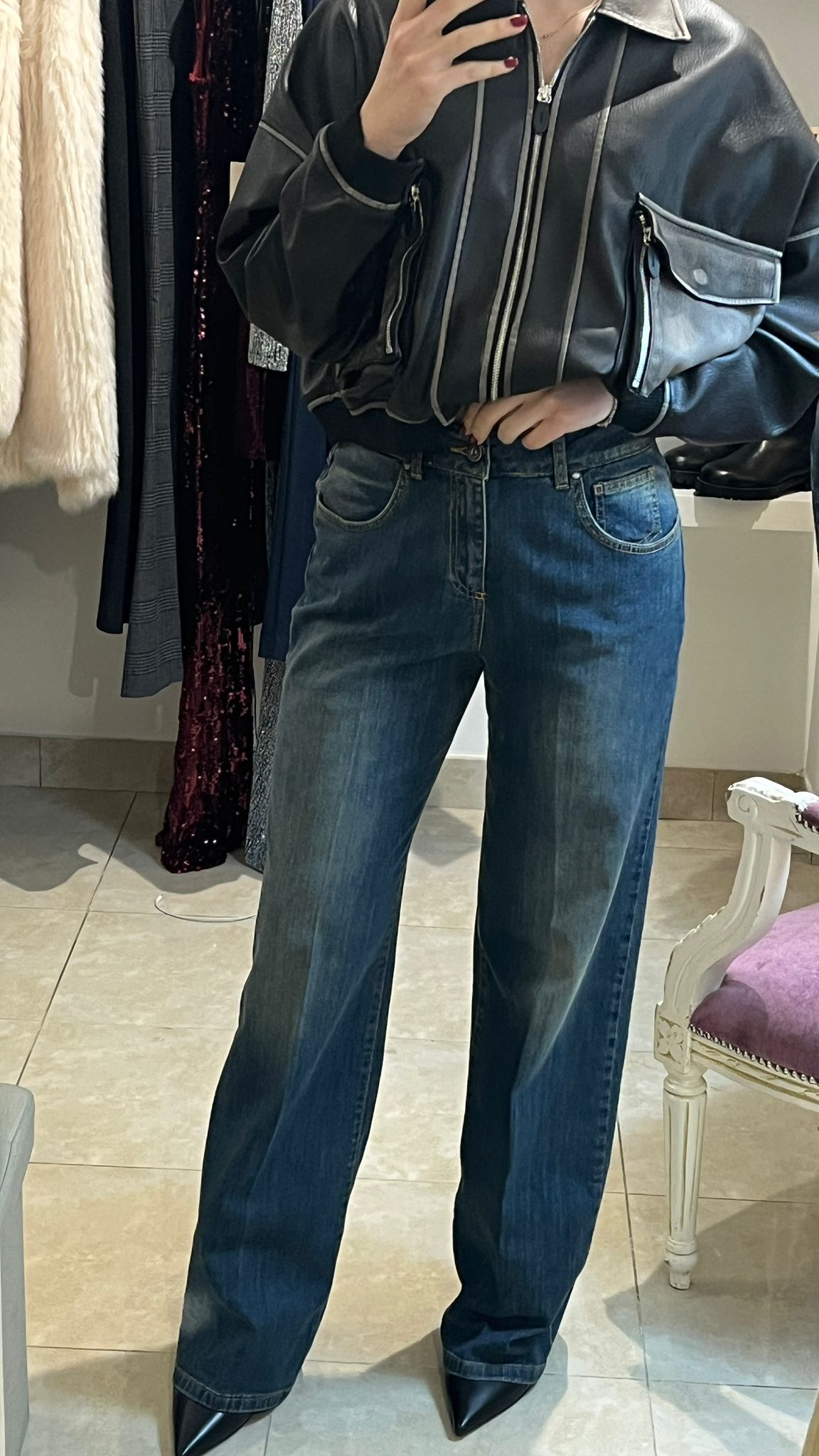 JEANS GAMBA DRITTA MOTEL