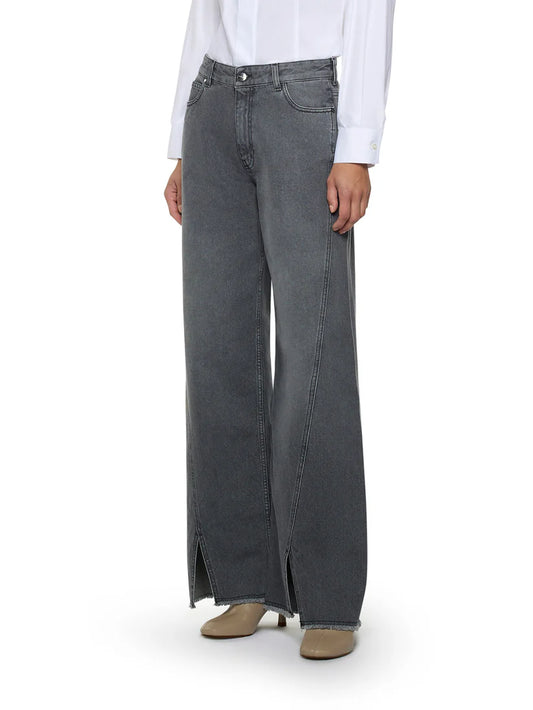 JEANS LARGO CON SPACCHI AL FONDO SIMONA CORSELLINI