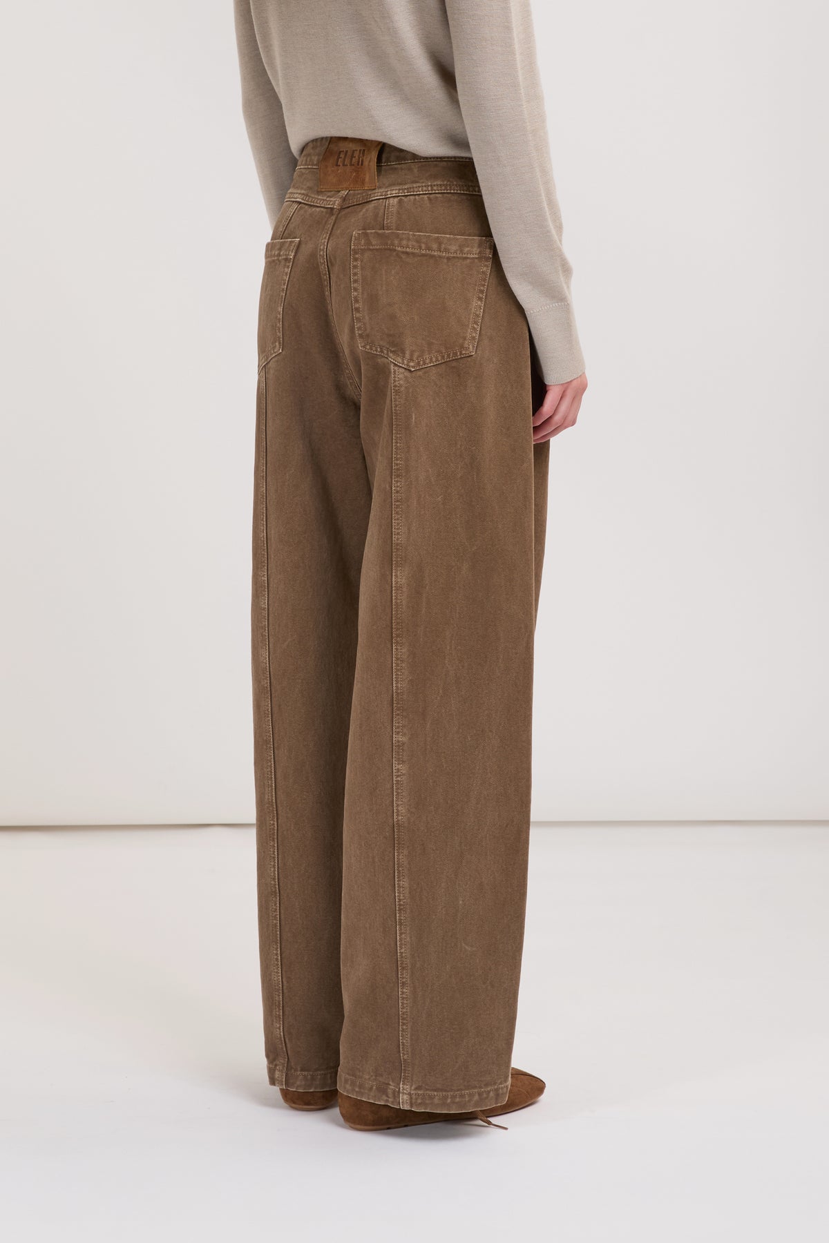 JEANS BALLOON MARRONE ELEH
