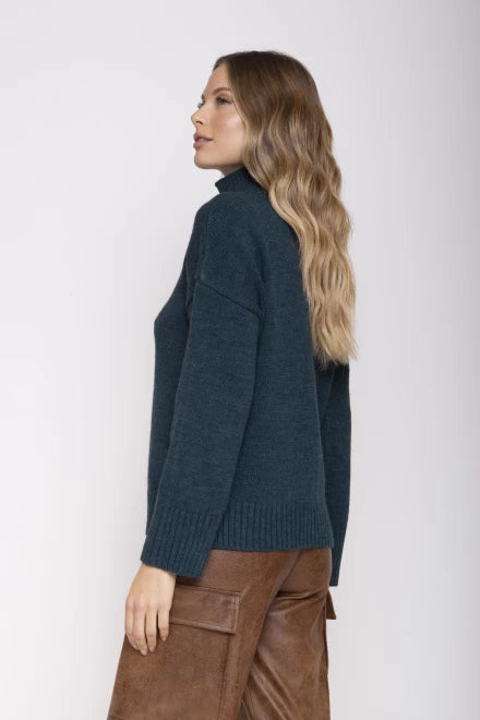 MAGLIA COLLO ALTO APERTO TRICOT OTTANIO MOKI-B