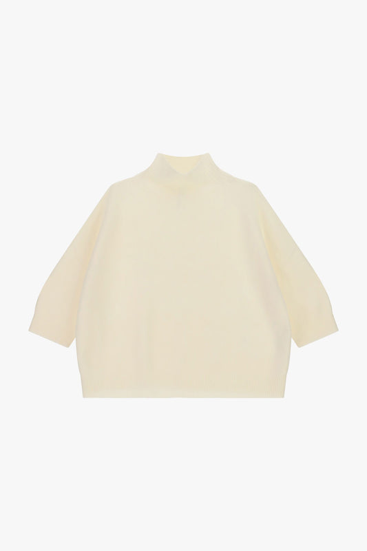 MAGLIONE A COLLO ALTO CON MANICHE A 3/4 IMPERIAL