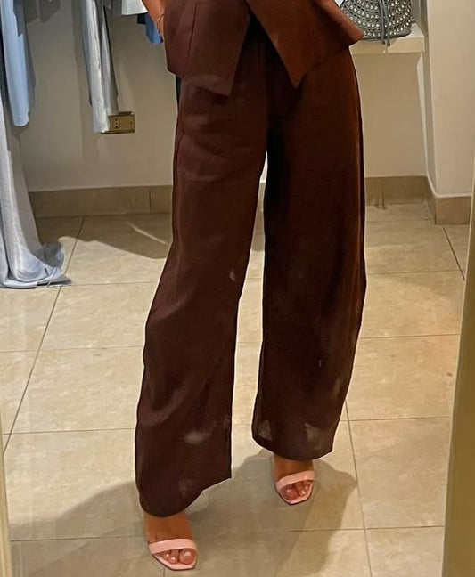 PANTALONE BALLOON IN LINO MOTEL