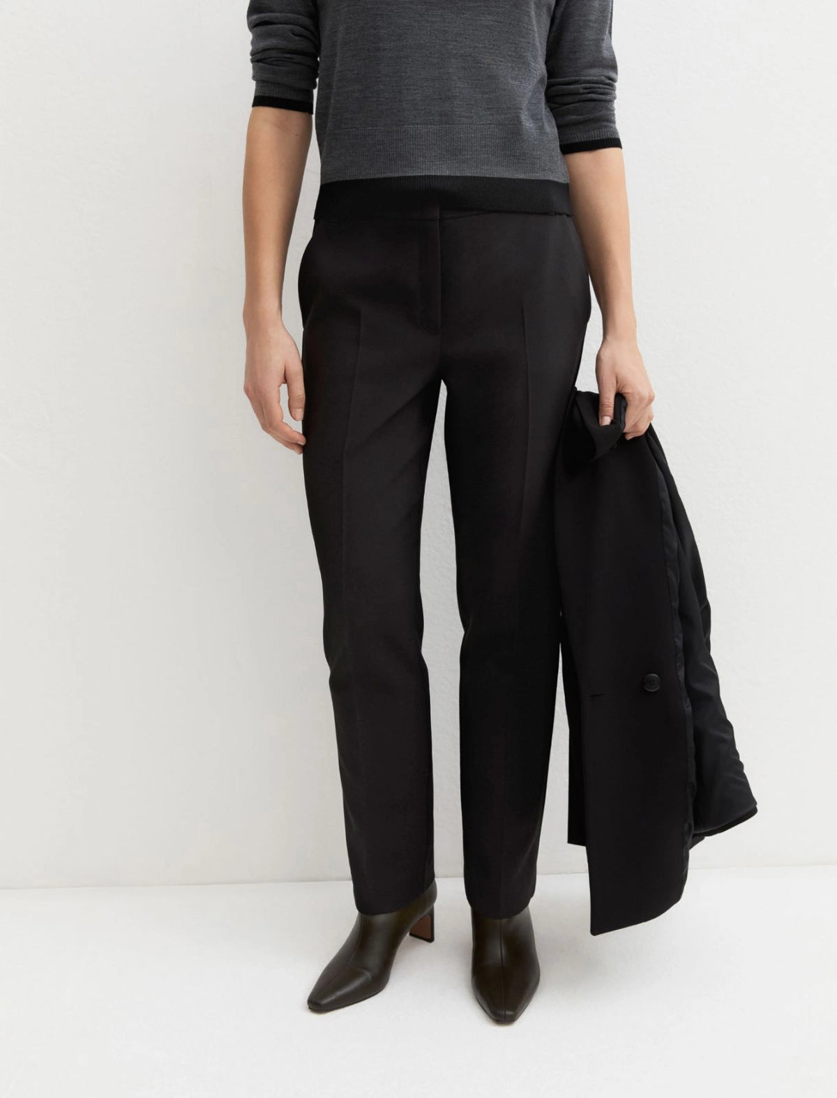 PANTALONE CHINO STRETCH NERO EMME