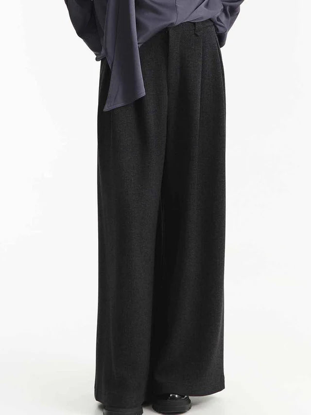 PANTALONE NERO CON PINCES ELEH