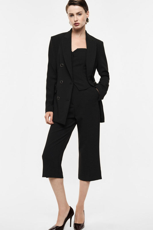 PANTALONI CROPPED VITA ALTA LINEA AMPIA IMPERIAL