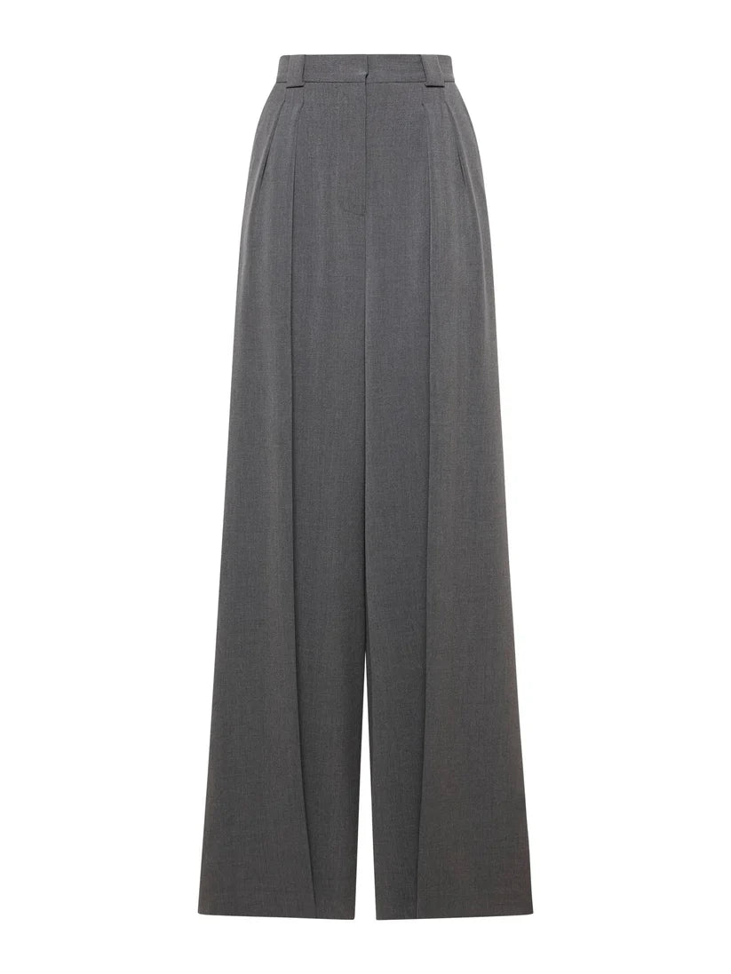 PANTALONI LARGHI CON PINCES IN TELA TRANSITION SIMONA CORSELLINI