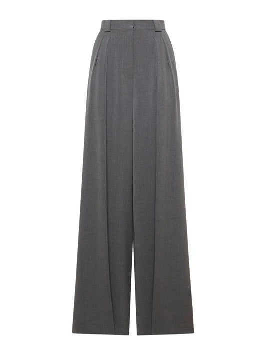 PANTALONI LARGHI CON PINCES IN TELA TRANSITION SIMONA CORSELLINI