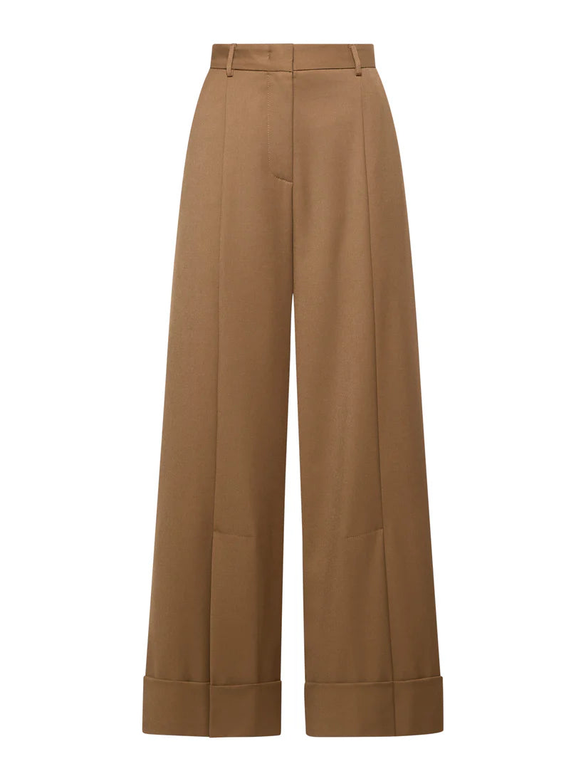 PANTALONE CROPPED CON RISVOLTO IN PETTINATO COMFORT SIMONA CORSELLINI