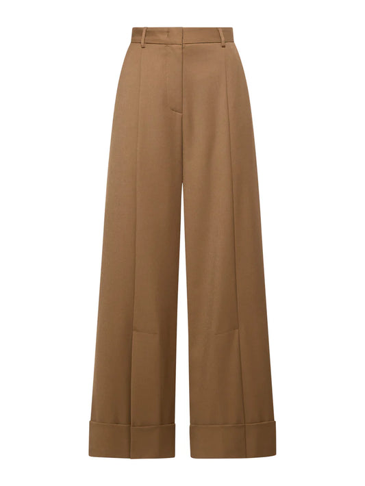 PANTALONE CROPPED CON RISVOLTO IN PETTINATO COMFORT SIMONA CORSELLINI