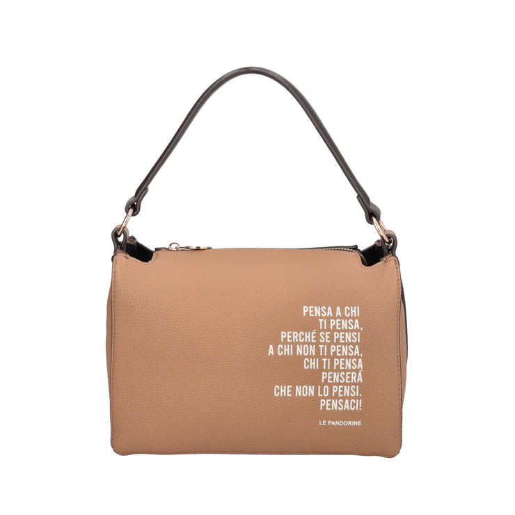 POCHETTE FEDE CON MANICO COLORE MARRONE LE PANDORINE