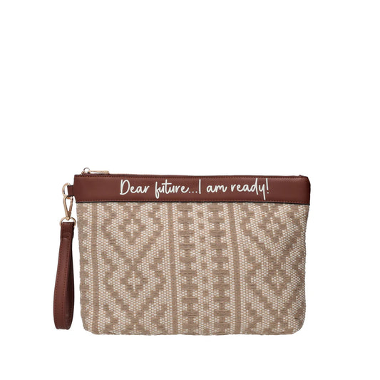 POCHETTE GIULIA INTRECCIATA BEIGE LE PANDORINE