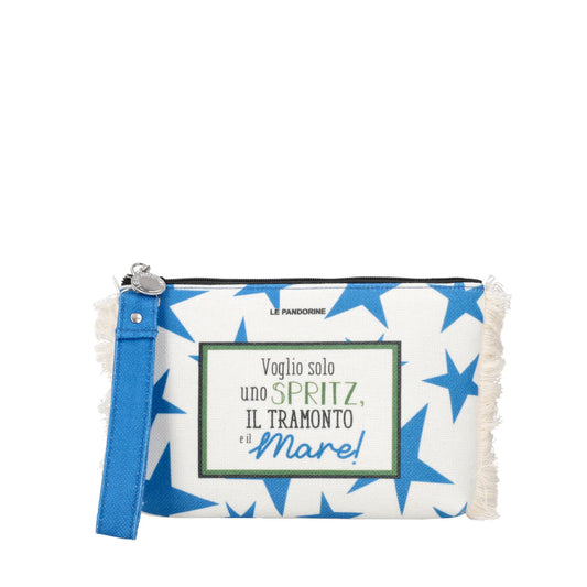 POCHETTE MARINE IN TESSUTO LE PANDORINE