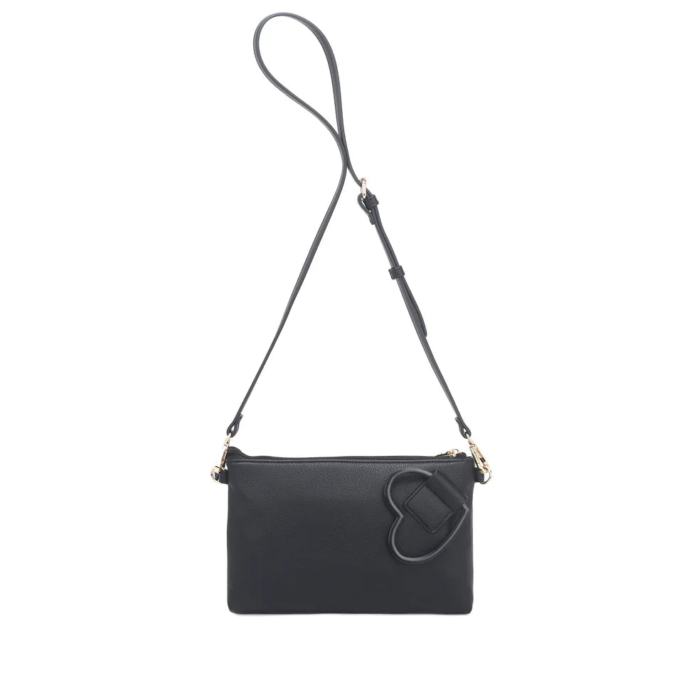 POCHETTE PIATTA AMORE COLORE NERO LE PANDORINE