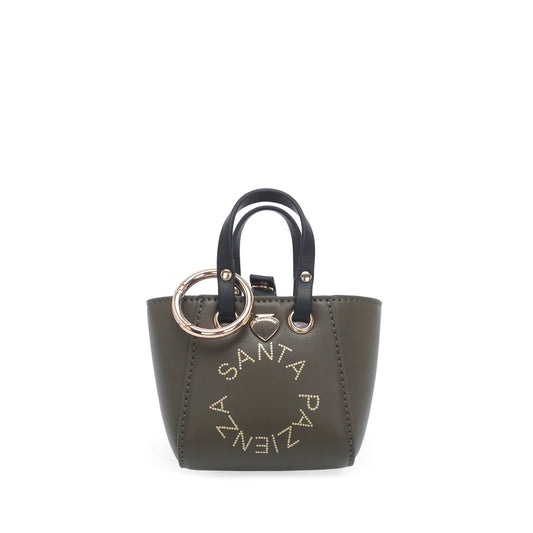 PORTACHIAVI MINI BORSA LITTLE P COLORE VERDE MILITARE LE PANDORINE