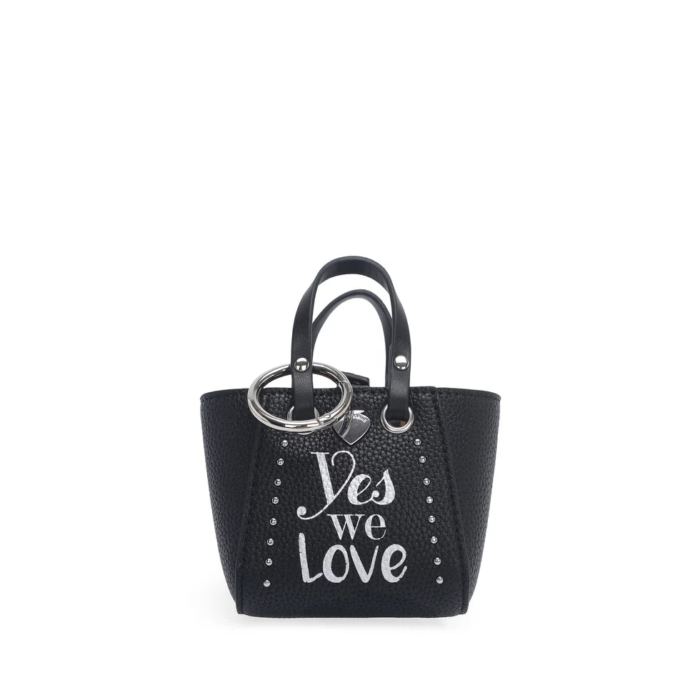 PORTACHIAVI MINI BORSA LITTLE P COLORE NERO LE PANDORINE