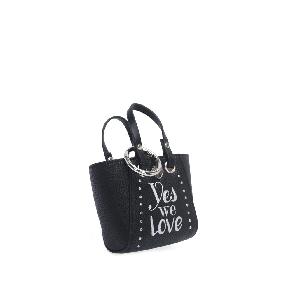 PORTACHIAVI MINI BORSA LITTLE P COLORE NERO LE PANDORINE
